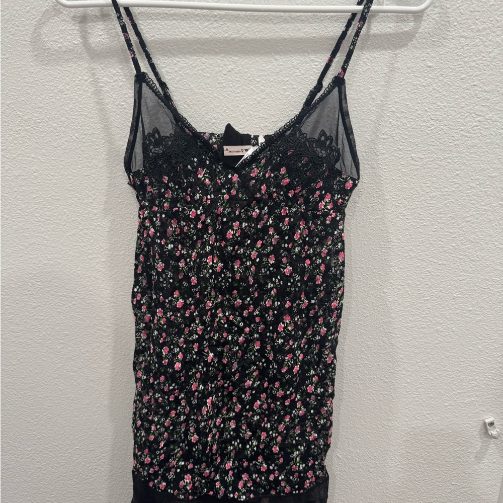 Eve’s Temptation Floral Lingerie Flower Lace Sleepwear Small Spaghetti Strap